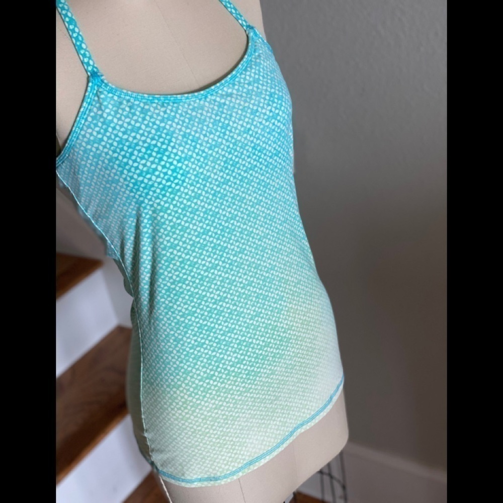 O’Neill 365 Tankini Top Ombré Turquoise Print - Picture 6 of 8